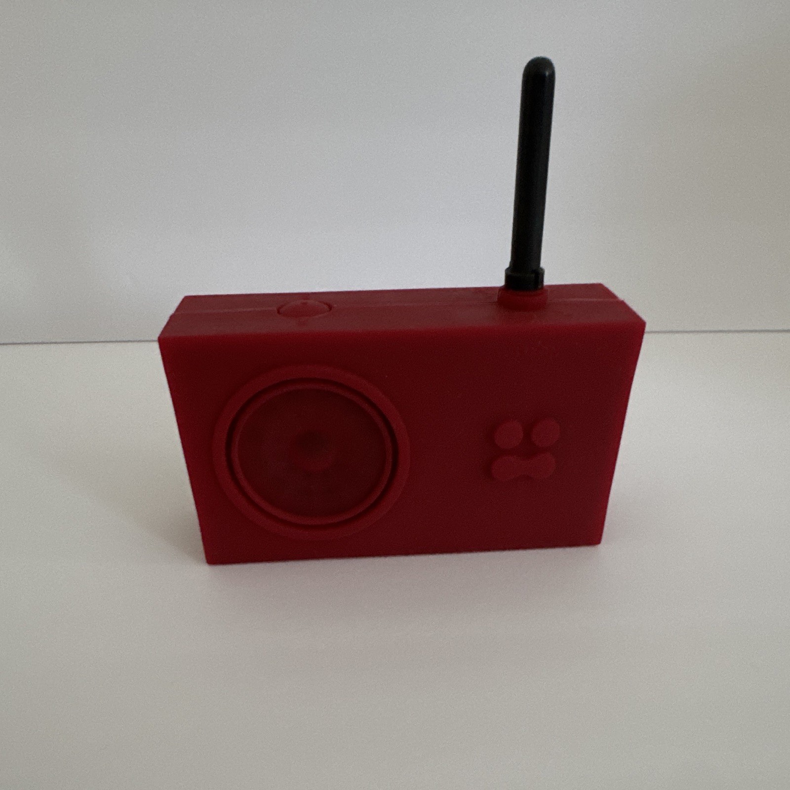 Vintage 1997 Lexon Tykho Radio In Red Rubber By Marc Berthier