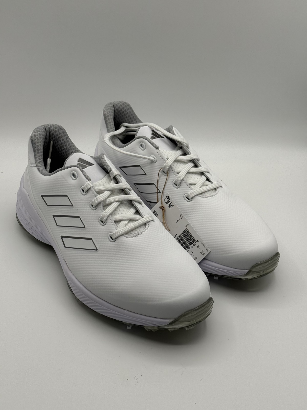 adidas ZG23 Golf Shoes White Silver Metallic Size 10