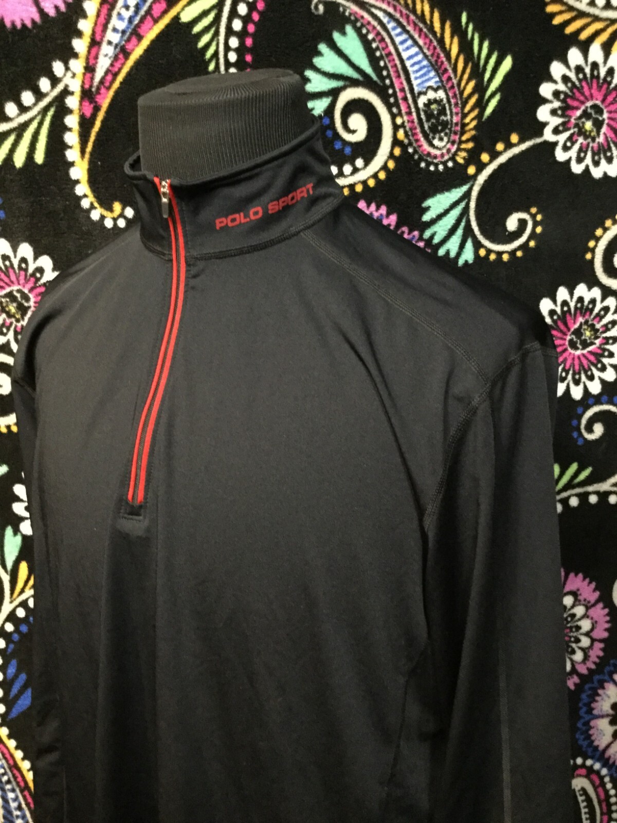 Polo Sport USA polyester Mens XL Vintage Ralph Lauren 92 93 P-Wing Raekwon NWOT