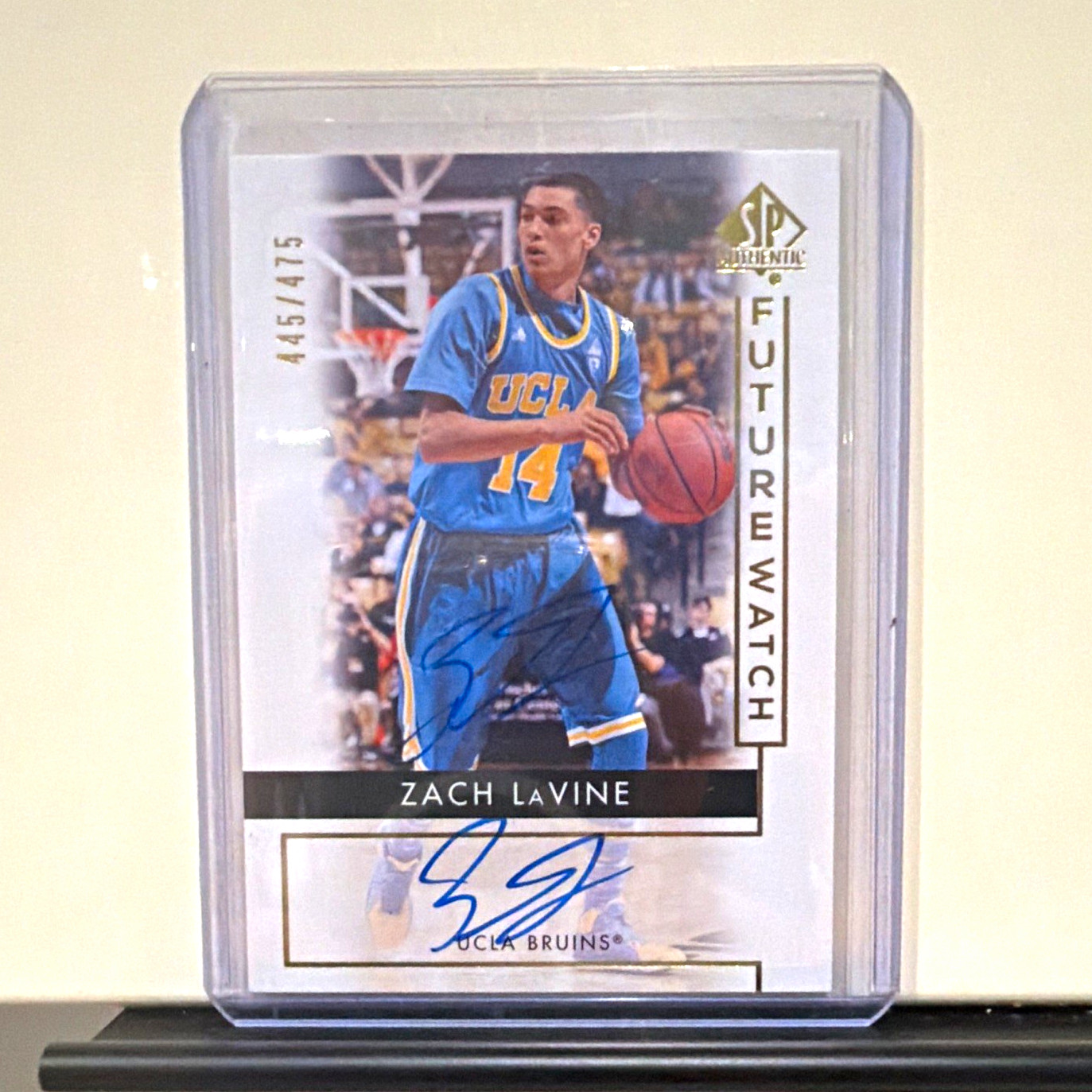 Zach LaVine Auto /475 RC Upper Deck 2014-15 SP Authentic DOUBLE AUTO ERROR #86 Zach LaVine Auto /475 RC Upper Deck 2014-15 SP Authentic DOUBLE AUTO ERROR #86