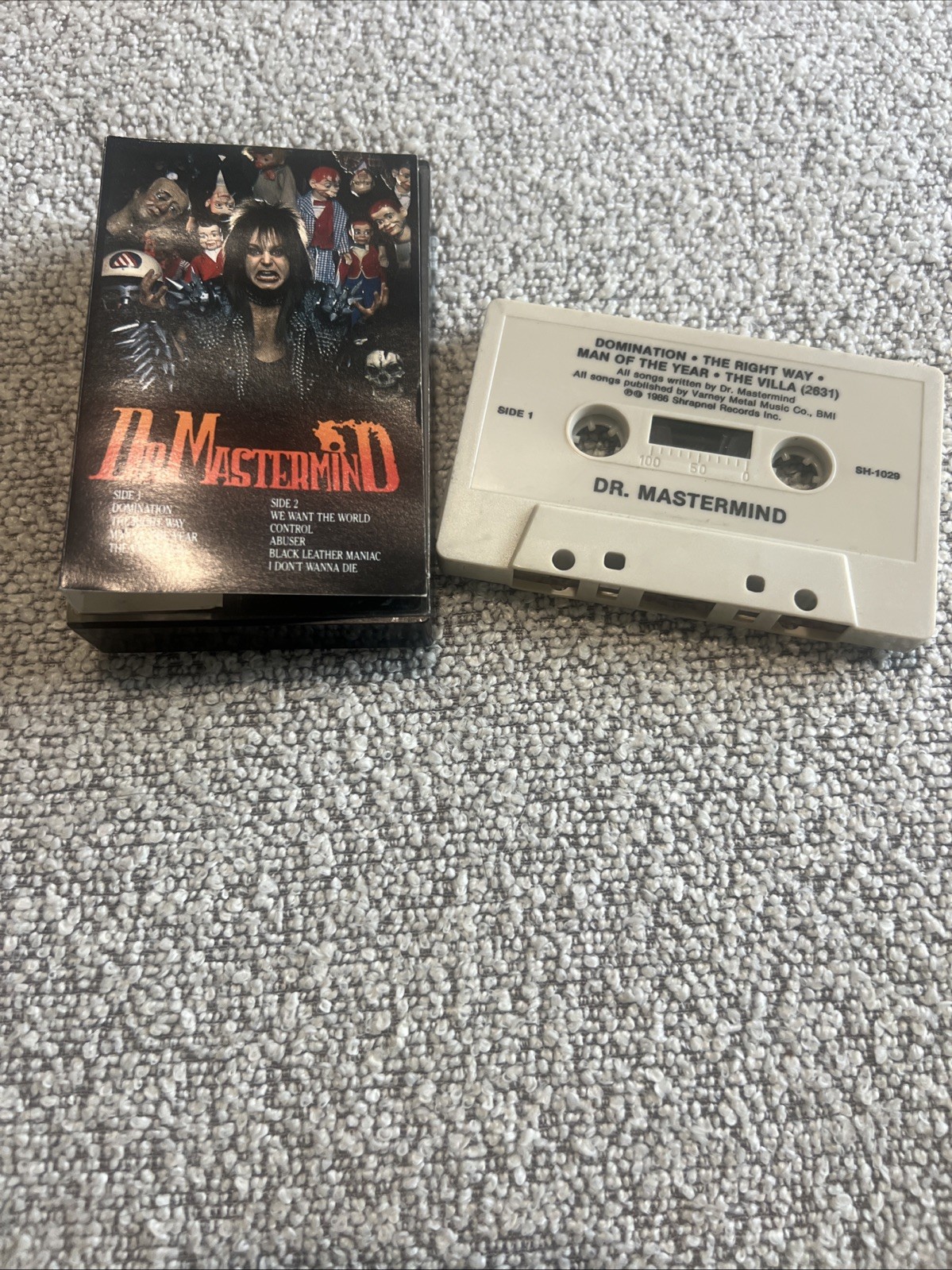 DR MASTERMIND Cassette Tape 80s Metal Glam ORIGINAL SHRAPNEL DR MASTERMIND Cassette Tape 80s Metal Glam ORIGINAL SHRAPNEL