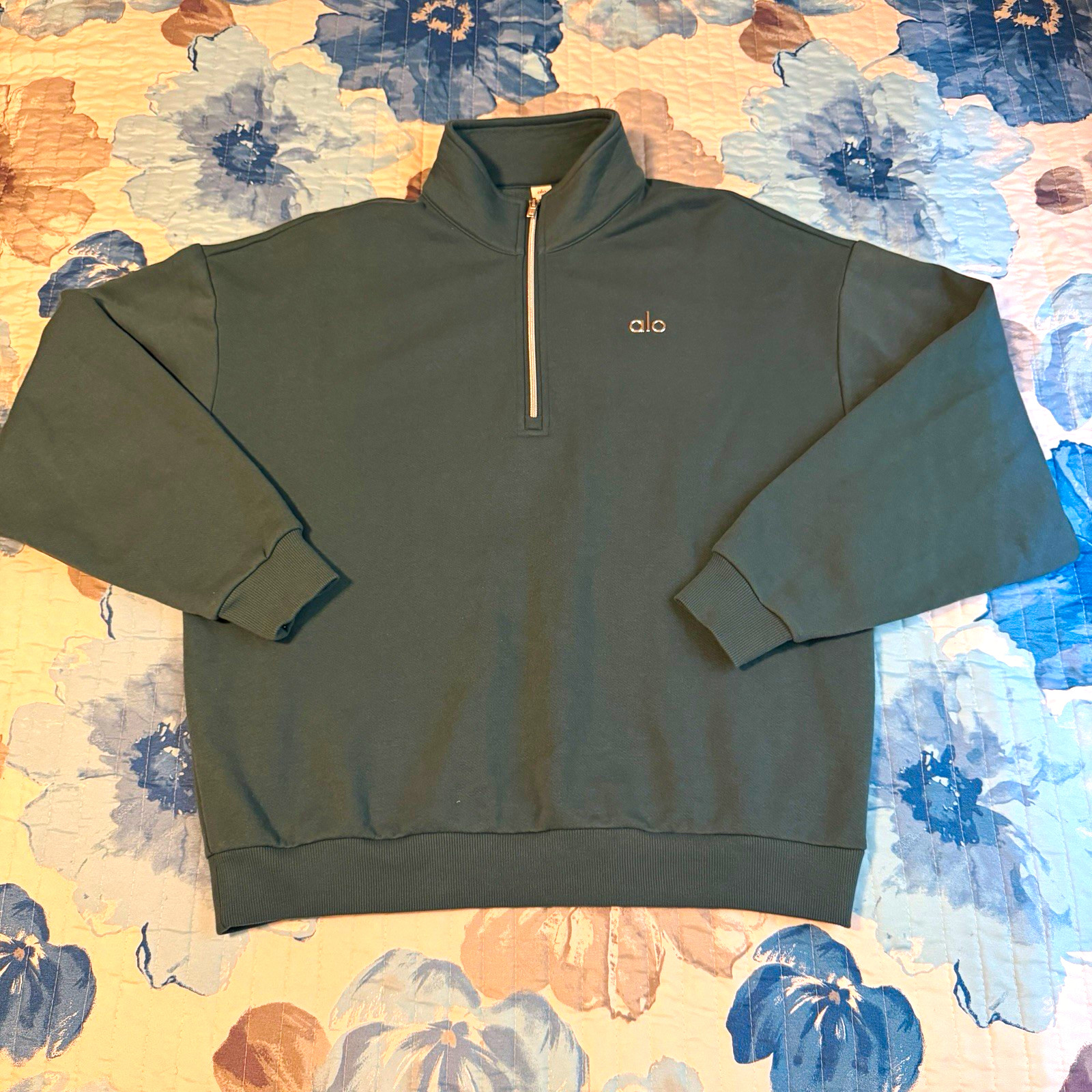 Alo 1/4 Zip Pullover Sweatshirt Size M