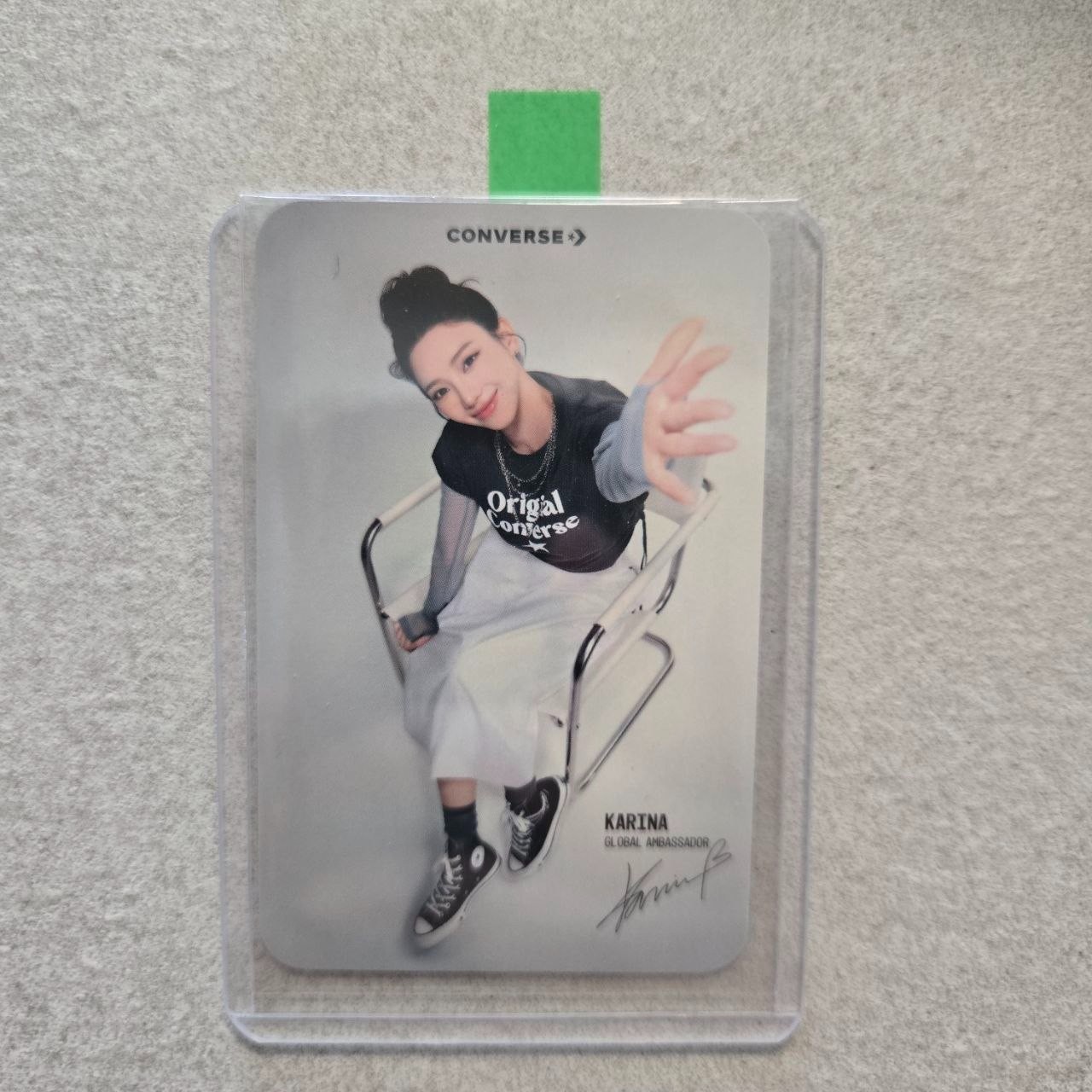Official aespa Karina Converse Korea Promotional Photocard PC Mint Authentic