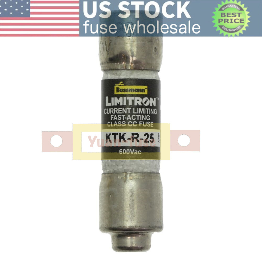 10PCS KTKR25 New Bussmann KTK-R-25 25A 600V Fast-Acting Fuse Fast Delivery