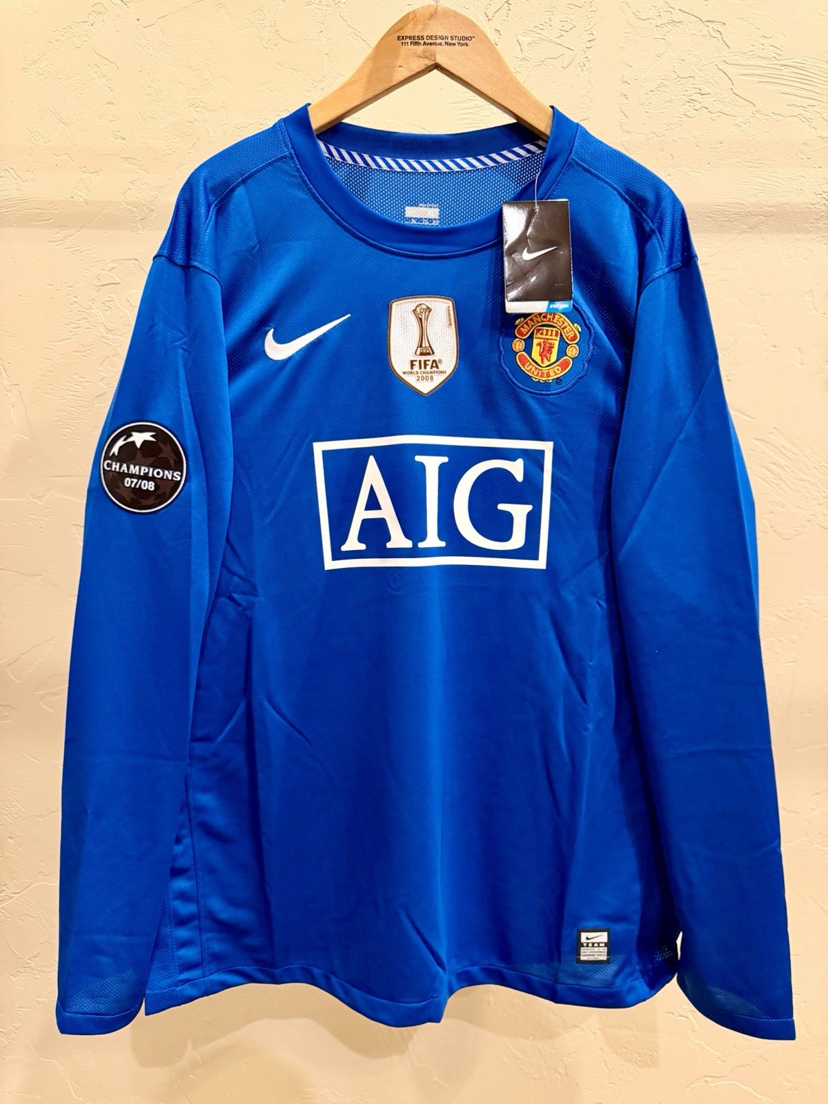 Cristiano Ronaldo Manchester United 2008/09 Long Sleeve FIFA Club World Cup Blue