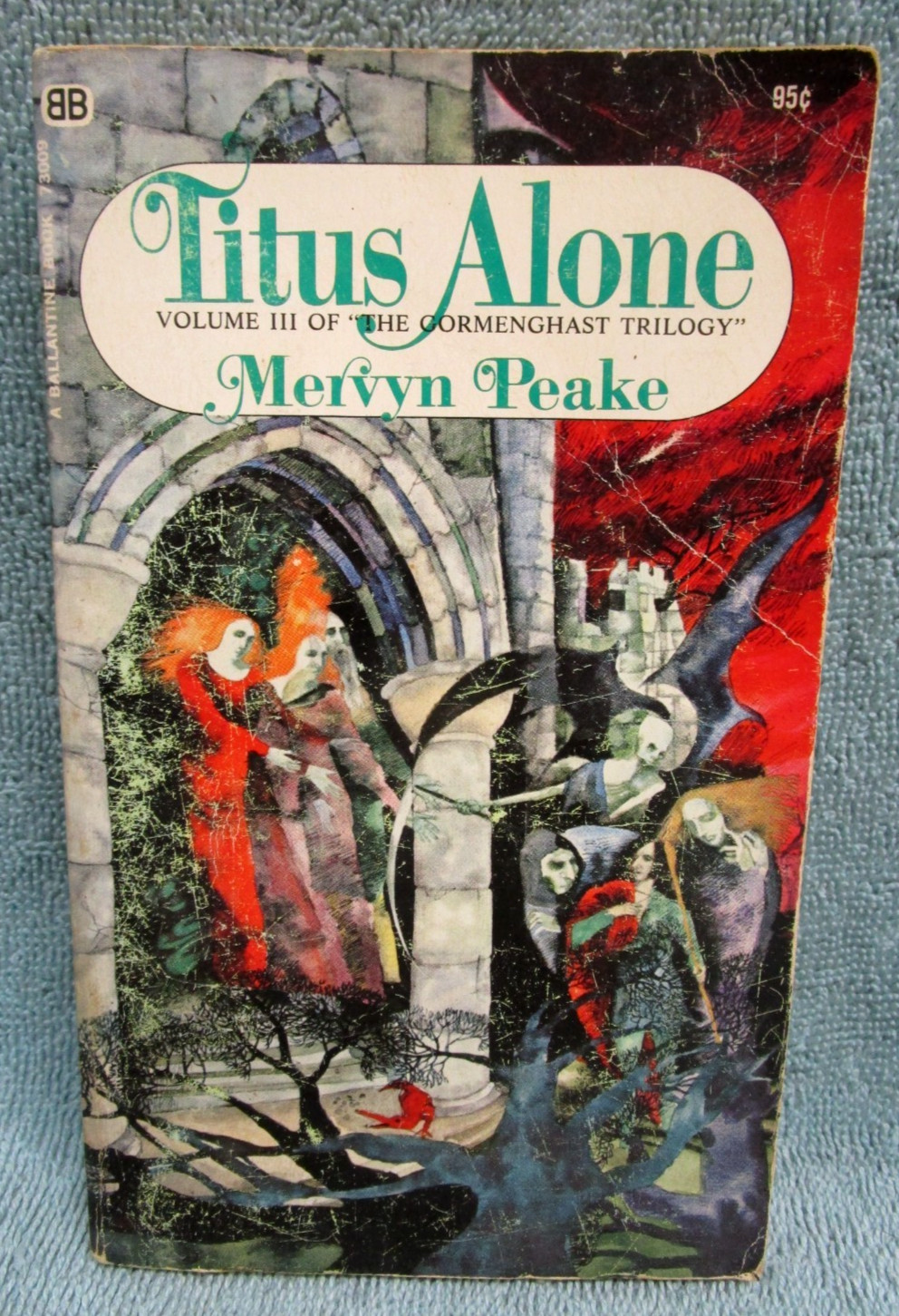 VINTAGE 1968 MERVYN PEAKE TITUS ALONE PAPERBACK BOOK