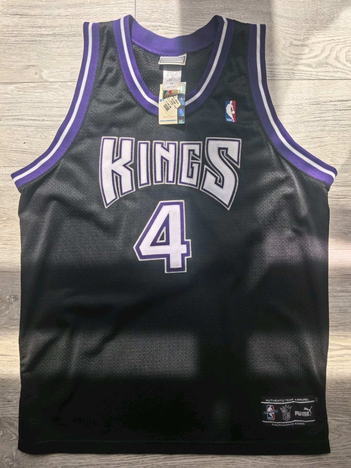 Vintage NWT NBA Sacramento Kings Chris Webber Puma Authentic Jersey Size 44/M