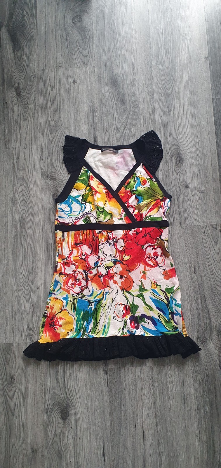 BCBG MaxAzria dress XS 60% silk 20% wool 20% cashmere
