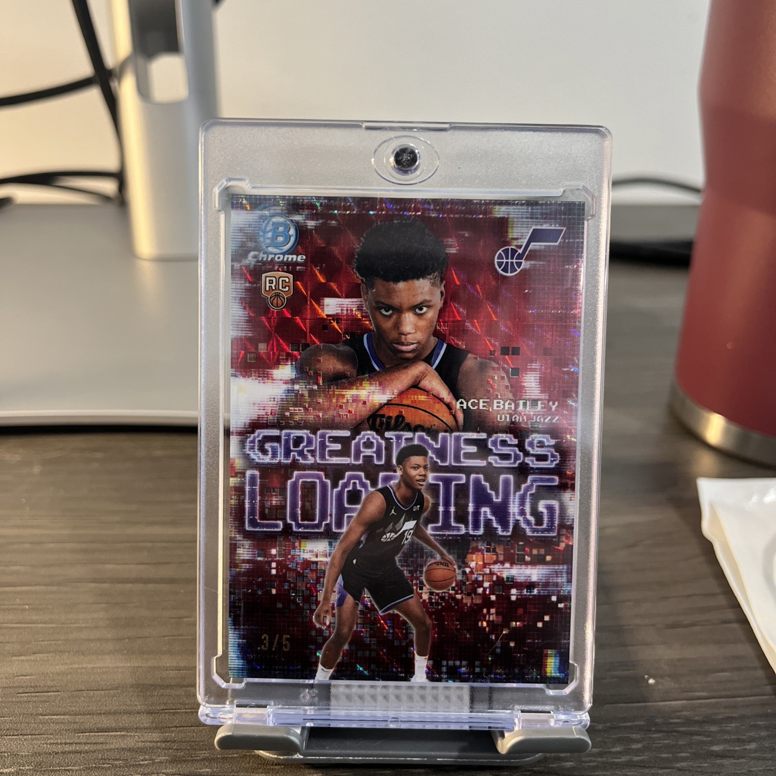 2025-26 Bowman Chrome Ace Bailey Greatness Loading Red /5 2025-26 Bowman Chrome Ace Bailey Greatness Loading Red /5