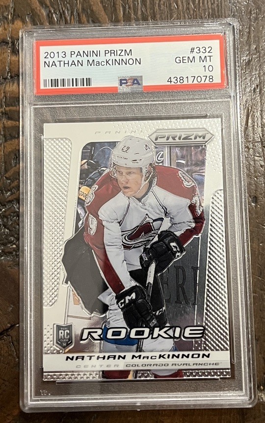 (POP 78) 2013 Panini Prizm Nathan MacKinnon RC PSA 10 Colorado Avalanche