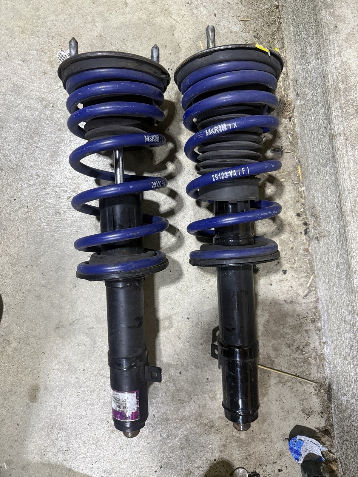 H&R Sport Front Lowering Springs on OEM Struts fits 2006-13 Lexus IS250 IS350