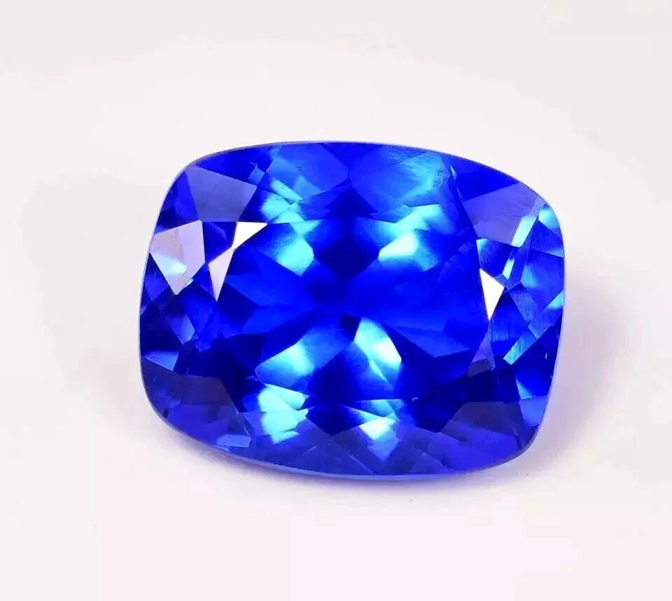 Tanzania Of Tanzanite AAA Huge Blue 10.1 Ct Loose Cushion Cut Certified Gemstone