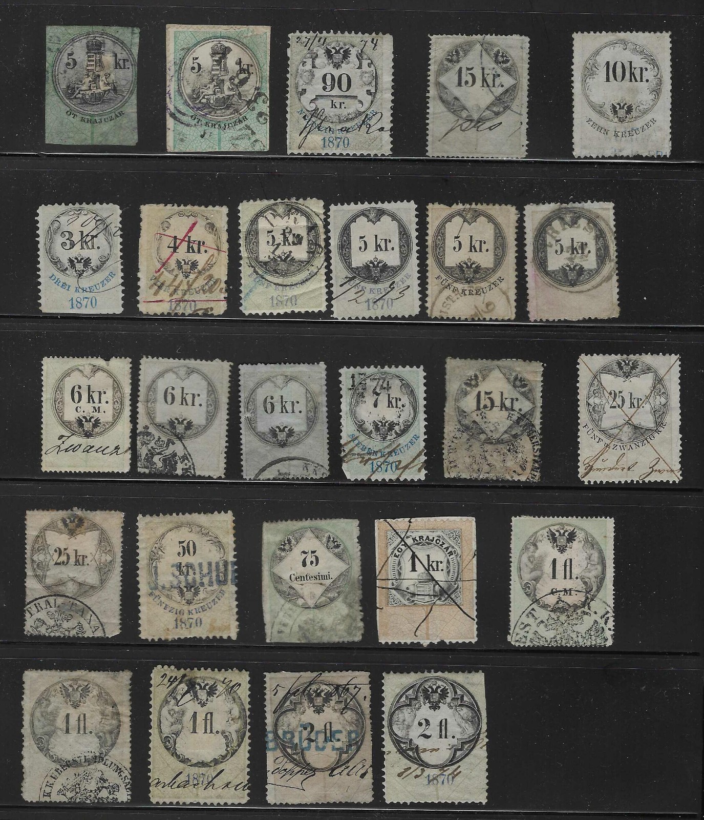 Austria Hungary Revenues Used on Homemade pages