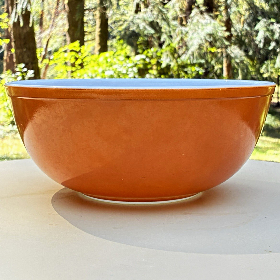 Vintage PYREX Orange 4-Quart Mixing Bowl #404 - Excellent Condition, 10.5 inch