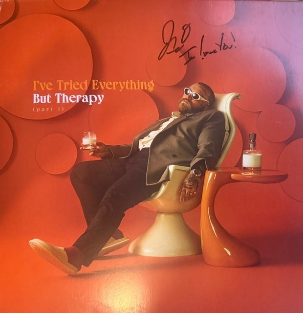 TEDDY SWIMS Signed Ive Tried Everything Lp Quote Photo Proof Teddy Sign For Us