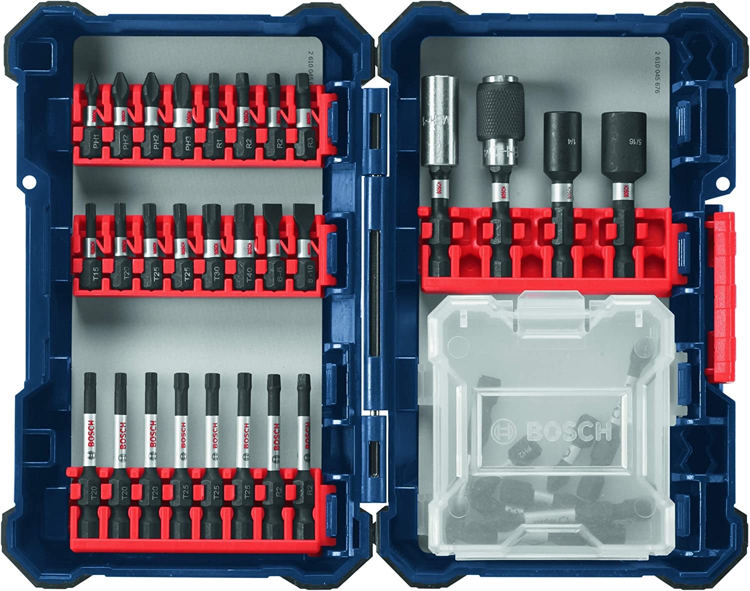 Bosch SDMS38 38 pc. Impact Tough Screwdriving Custom Case System Set