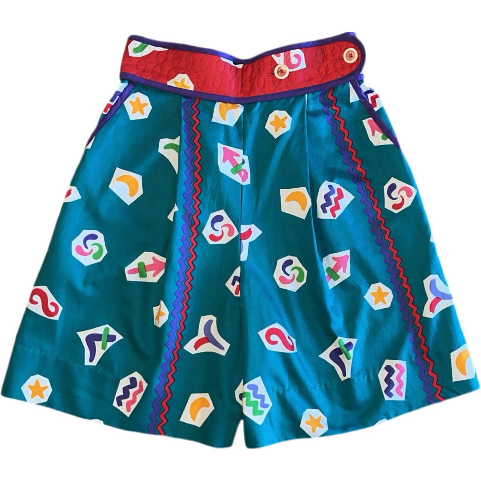 Vintage Jeanne Marc Abstract High Waist Shorts Vintage Jeanne Marc Abstract High Waist Shorts
