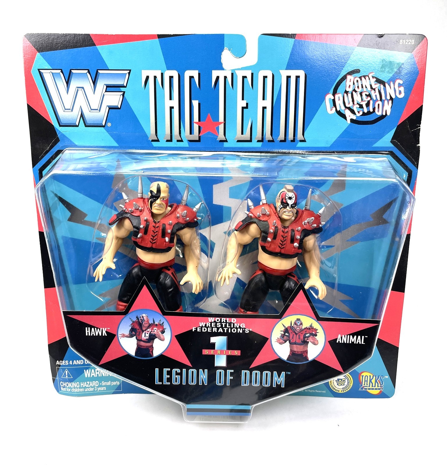 Legion Of Doom 1997 Jakks Pacific WWF Tag Team Series 1 Brand New Sealed Legion Of Doom 1997 Jakks Pacific WWF Tag Team Series 1 Brand New Sealed
