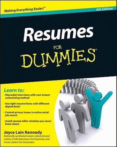 Resumes For Dummies - Paperback By Kennedy, Joyce Lain - GOOD Resumes For Dummies - Paperback By Kennedy, Joyce Lain - GOOD