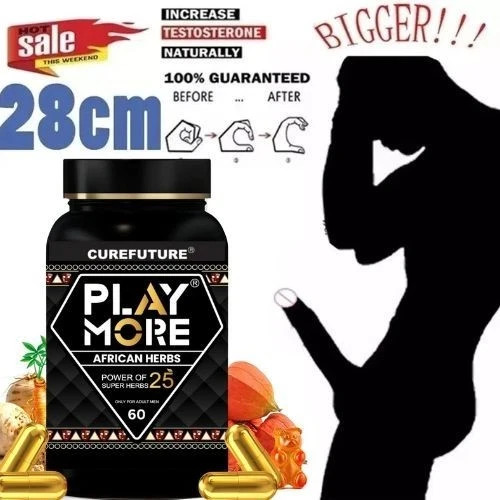 Herbal Deck Play More 800mg for Men Natural Strength and Immunity Support 60Cap