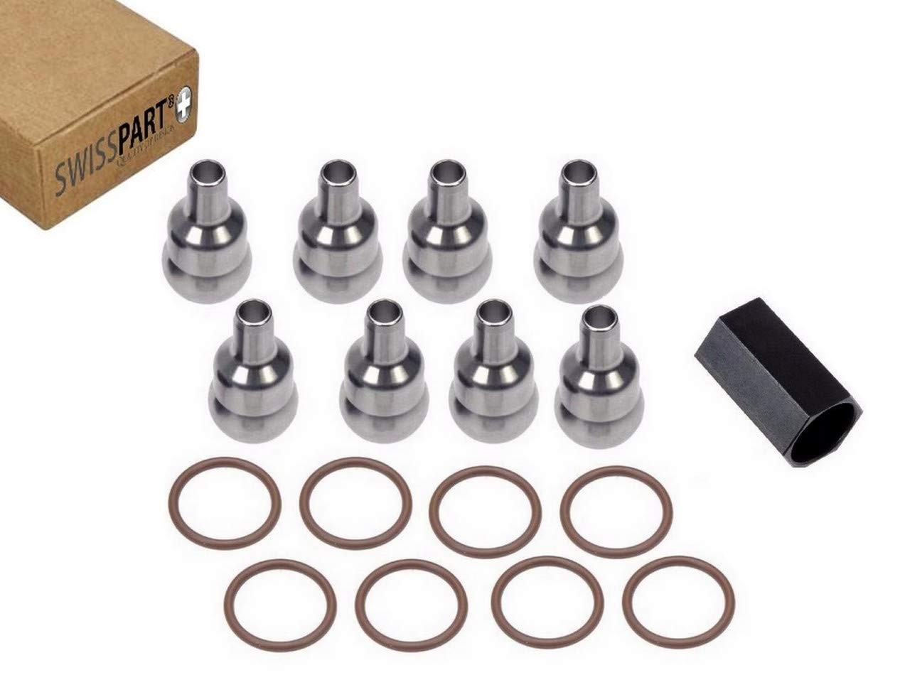 8pc High Pressure Oil Rail Ball Tube Repair Kit Seals Tool Ford 6.0L