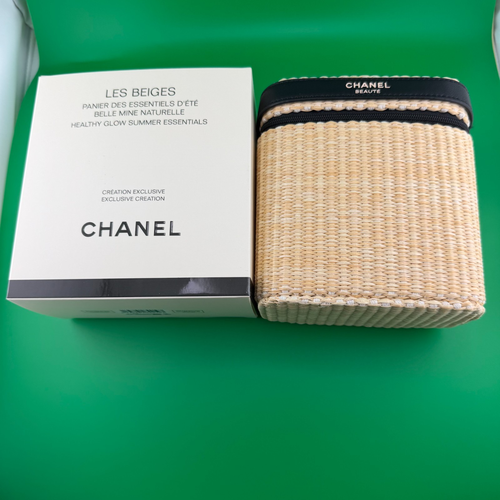 Chanel Beaute GWP LES BEIGES Woven/Straw Summer Cosmetic Bag 2026