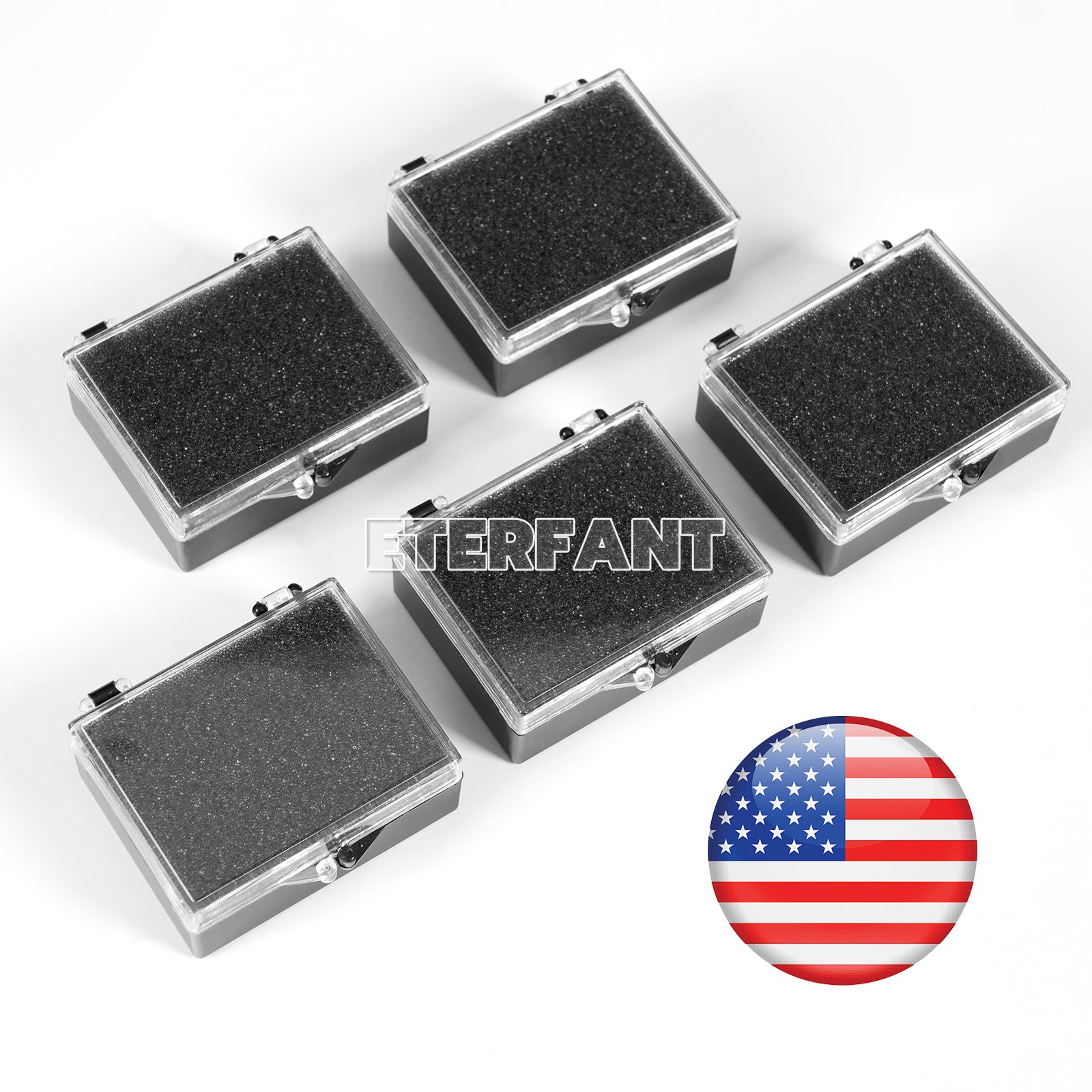 500/1000pc Dental Lab Crown Boxes With Foam For Crowns Rigid Crown Box Clear Top