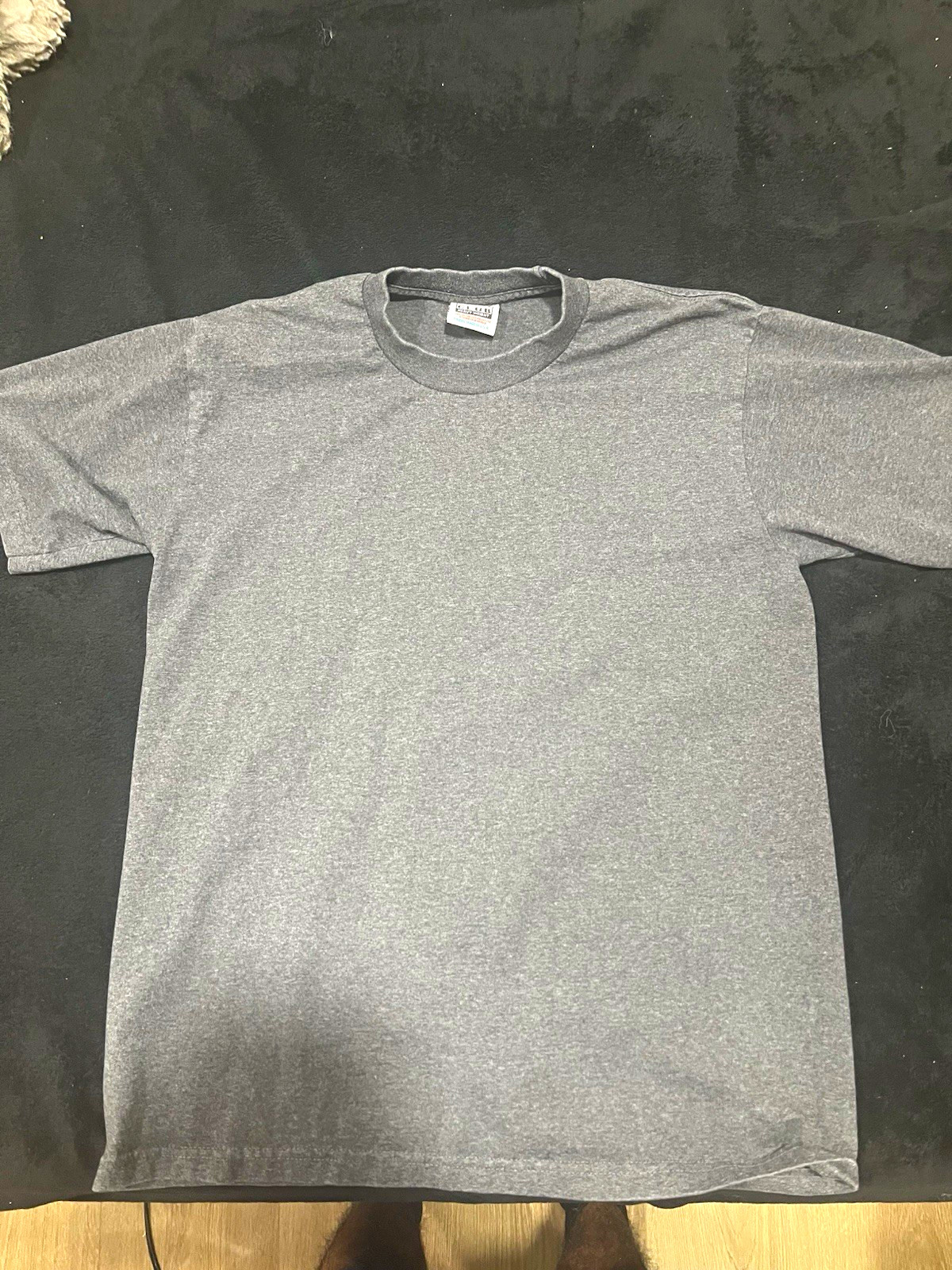 Pro Club Heavyweight Men\'s Crew Neck Short Sleeve T-Shirt Gray Size M