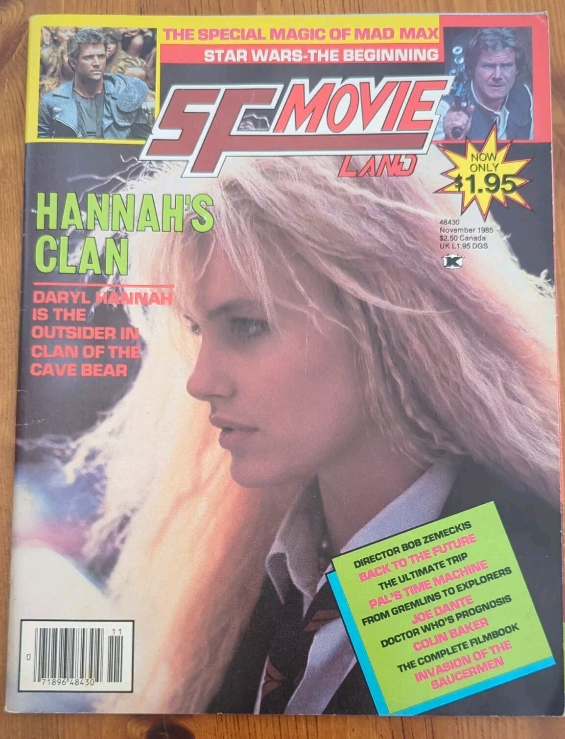 SF MOVIELAND Nov. 1985 Magazine Mad Max/Back to Future/Dr. Who/Star Wars)