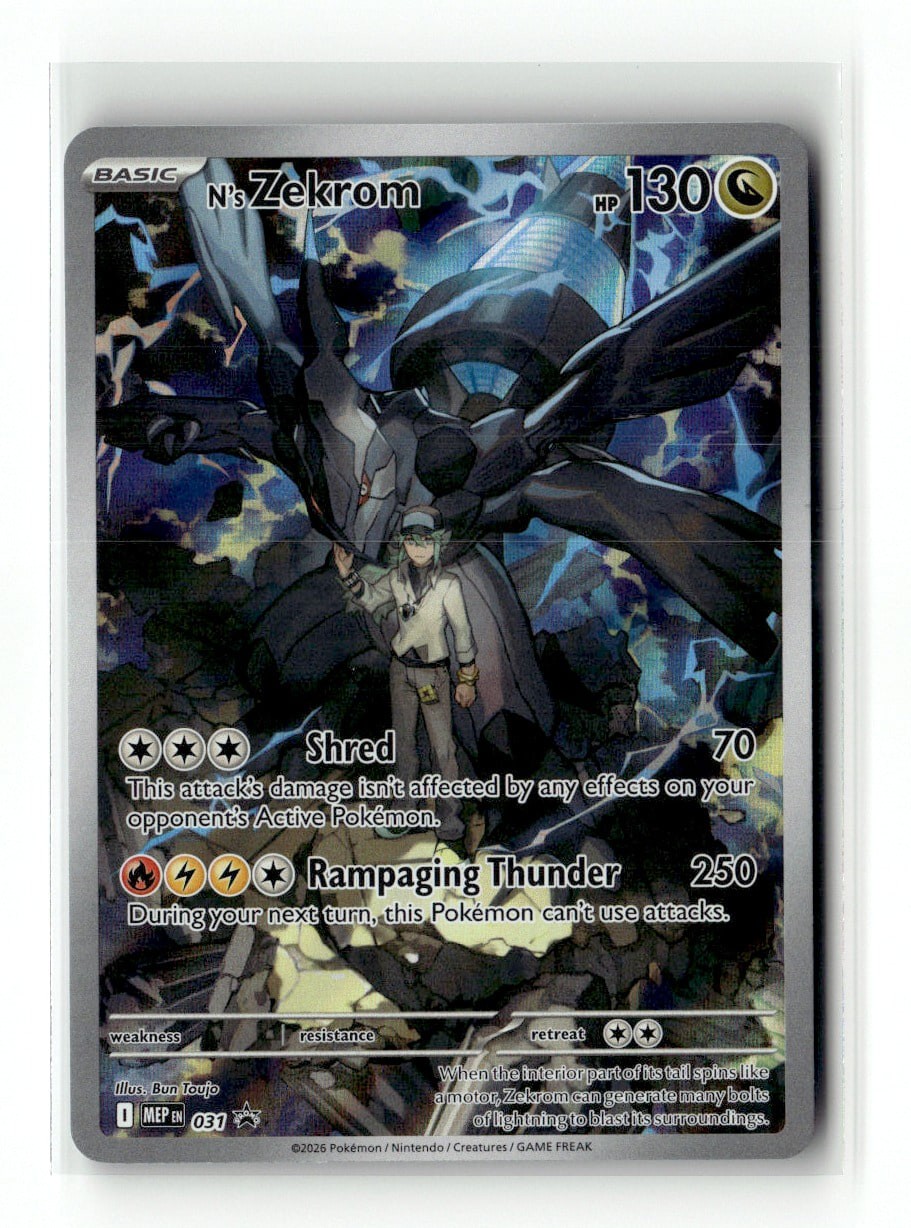 N's Zekrom 31/079 Mega Promos Holo Pokemon NM