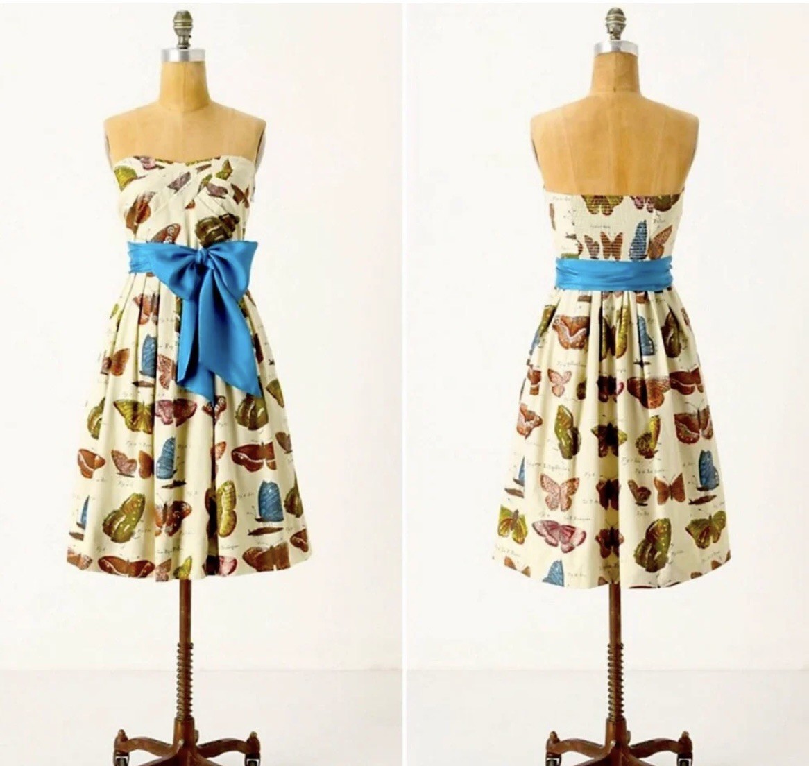 Anthropologie Maeve Lepidoptera Butterfly Dress  Size 4, Tulle Lined