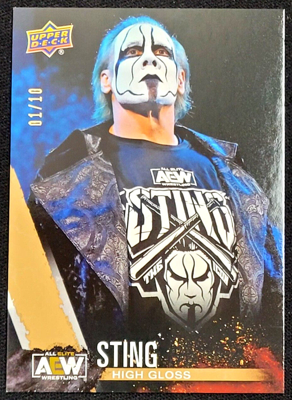 2021 UPPER DECK AEW STING HIGH GLOSS #D 1/10 *ALPHA* ALL ELITE WRESTLING 2021 UPPER DECK AEW STING HIGH GLOSS #D 1/10 *ALPHA* ALL ELITE WRESTLING