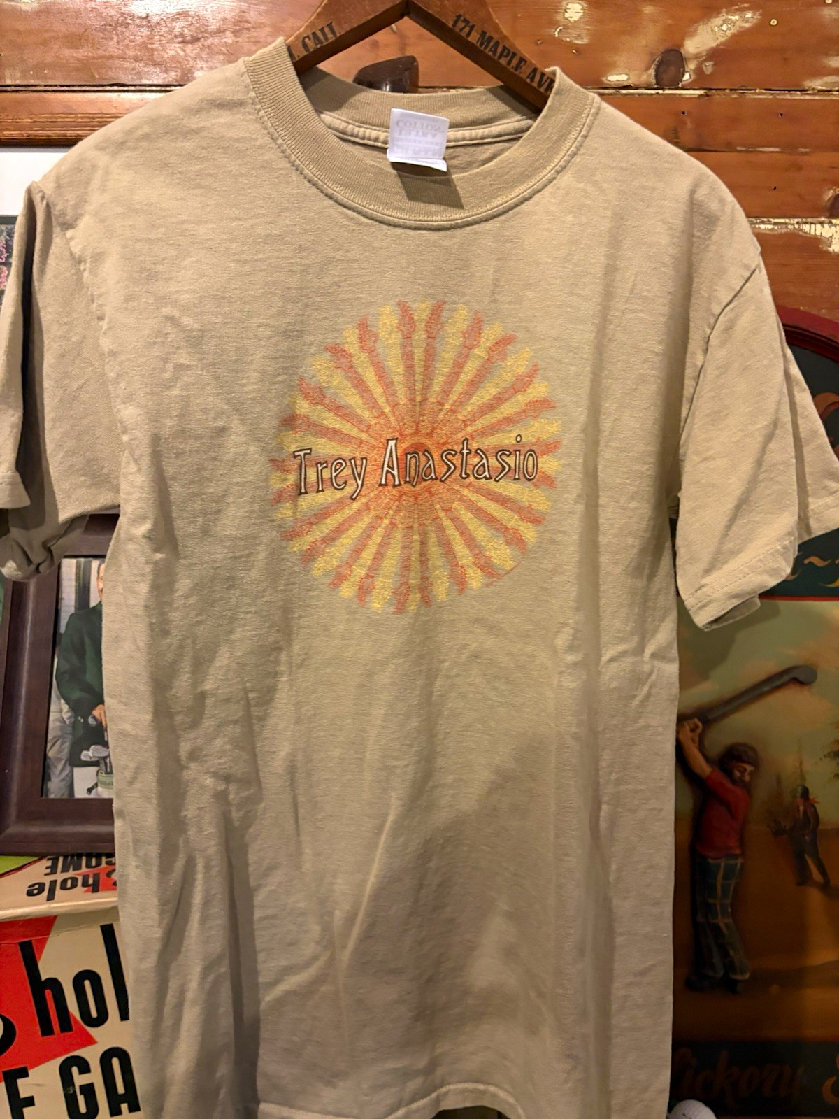 Trey Anastasio Spring Tour 2003 Beige Graphic Tee (S) Trey Anastasio Spring Tour 2003 Beige Graphic Tee (S)