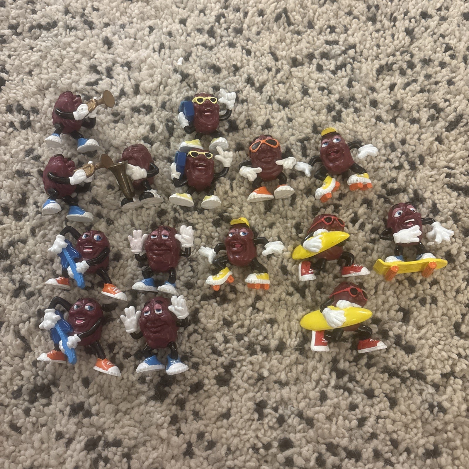 1980s Original California Raisins PVC Lot of 15 Figurines