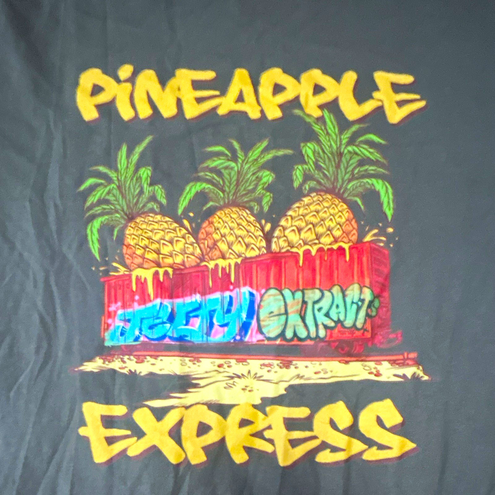 Jetty Extracts Pineapple Express Green Graphic Logo Print T-Shirt Men\'s XL