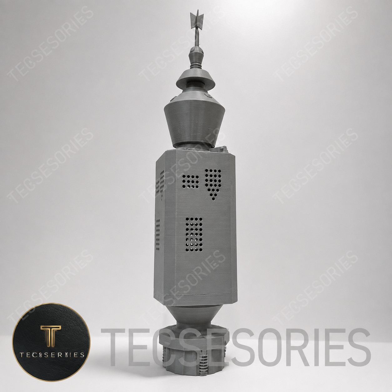 Star Trek TOS Nomad Probe 16in Grey 3D Printed Sci-Fi Display Model