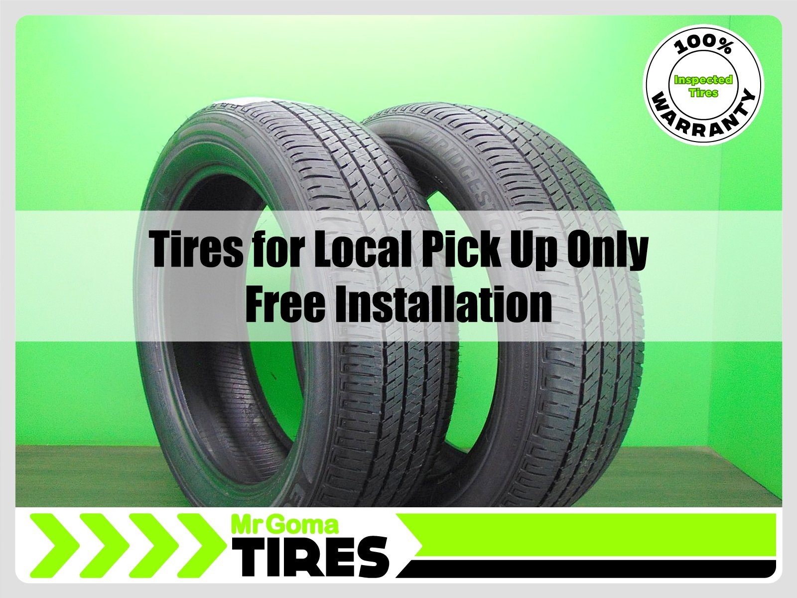 2 235/55R20 USED TIRES BRIDGESTONE ECOPIA H/L 422 PLUS 7.5/32 TREAD 2355520 102V