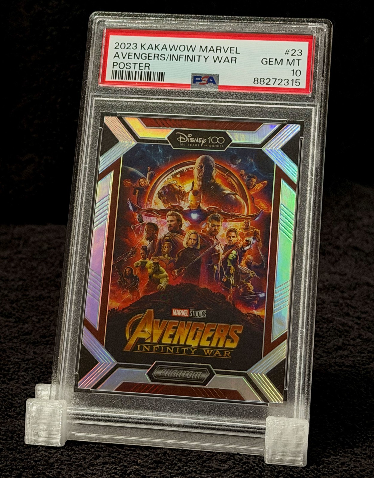 2023 AVENGERS INFINITY WAR • 117/188 PSA GEM MINT 10 • KAKAWOW PHANTOM MARVEL