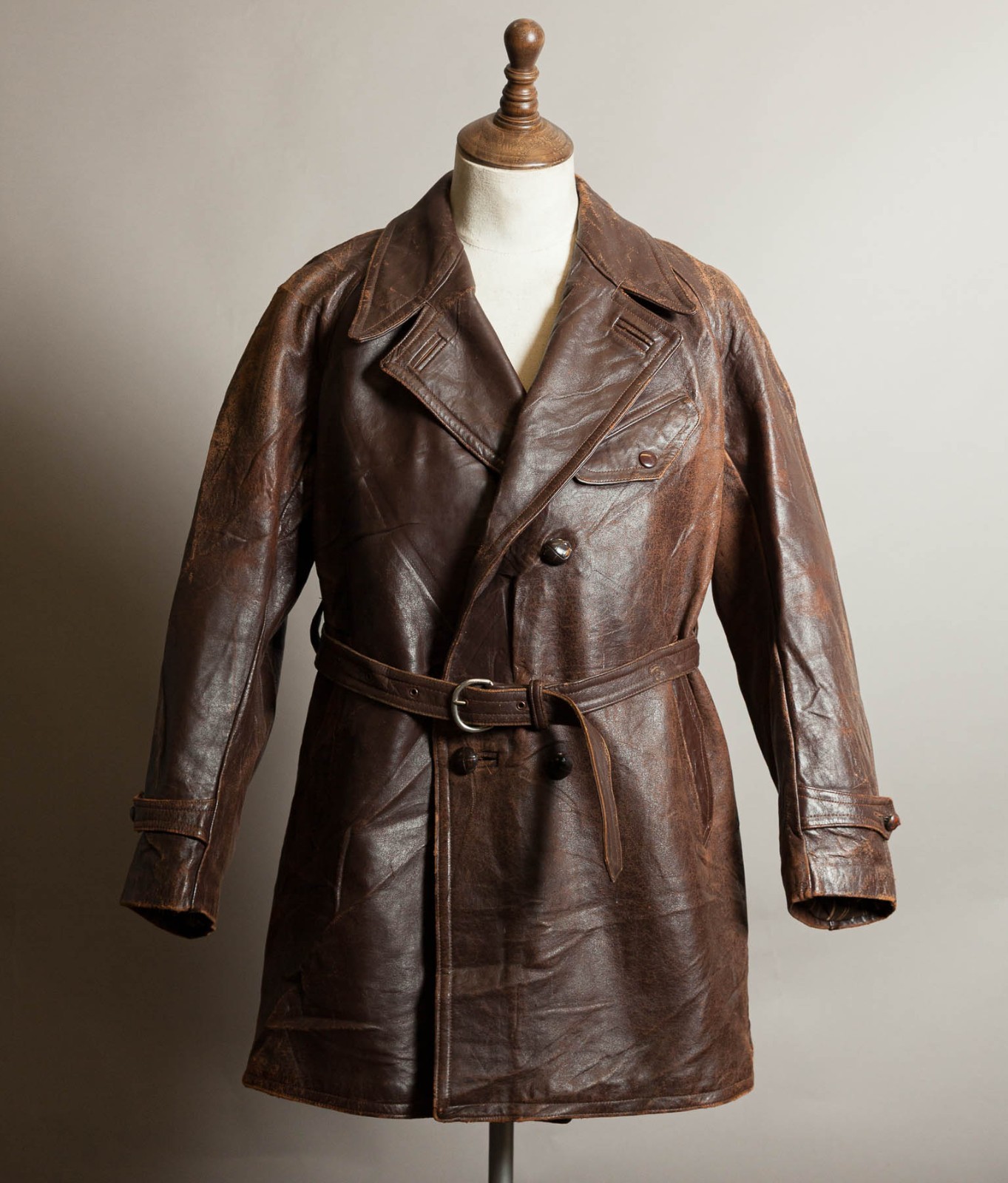 Original 1930s French M1929 Leather Flying Aviation Coat