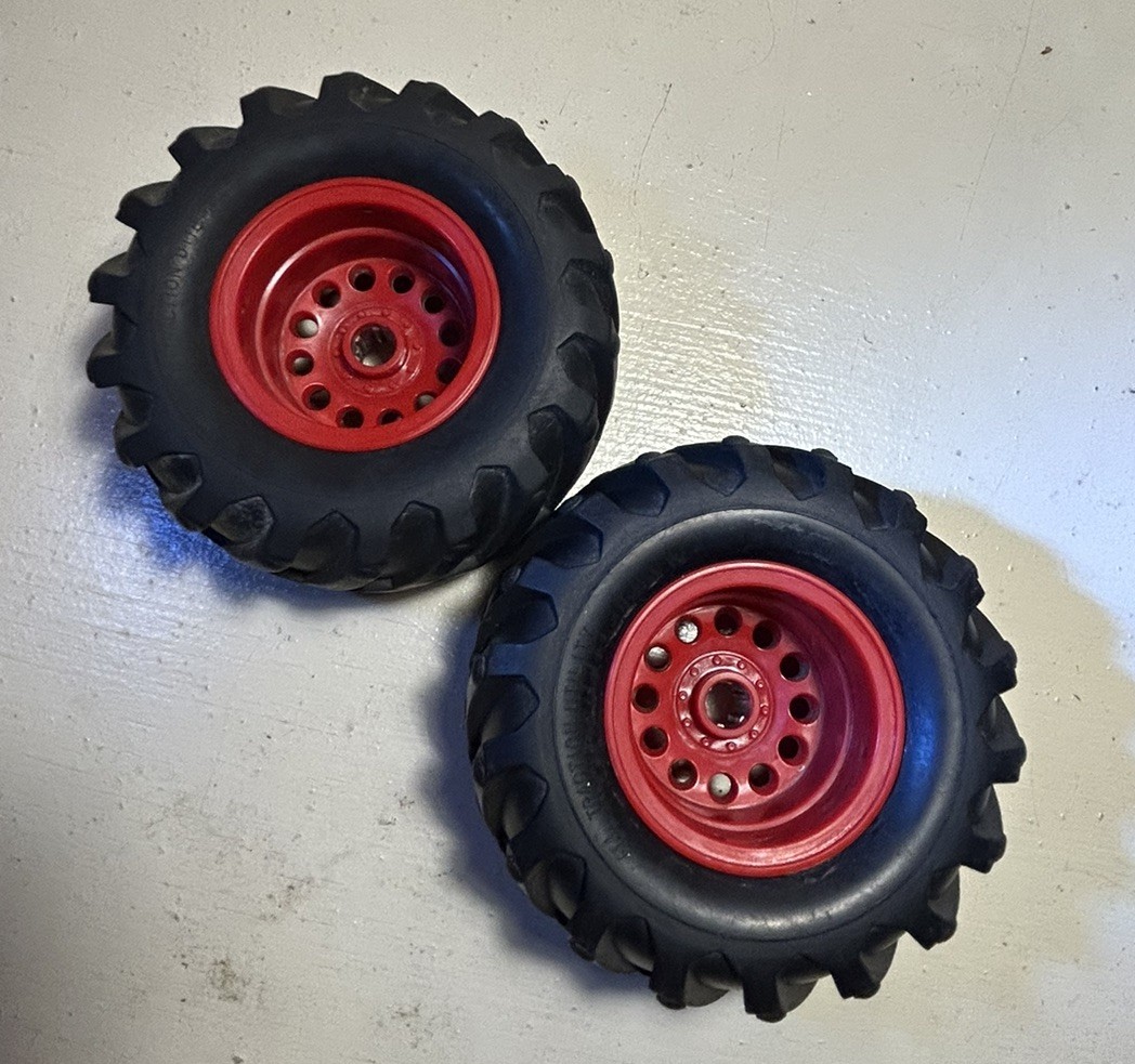 Rc Vintage Truck Tamiya King Blackfoot 1/10 2.2 Front Wheels Rare HTF