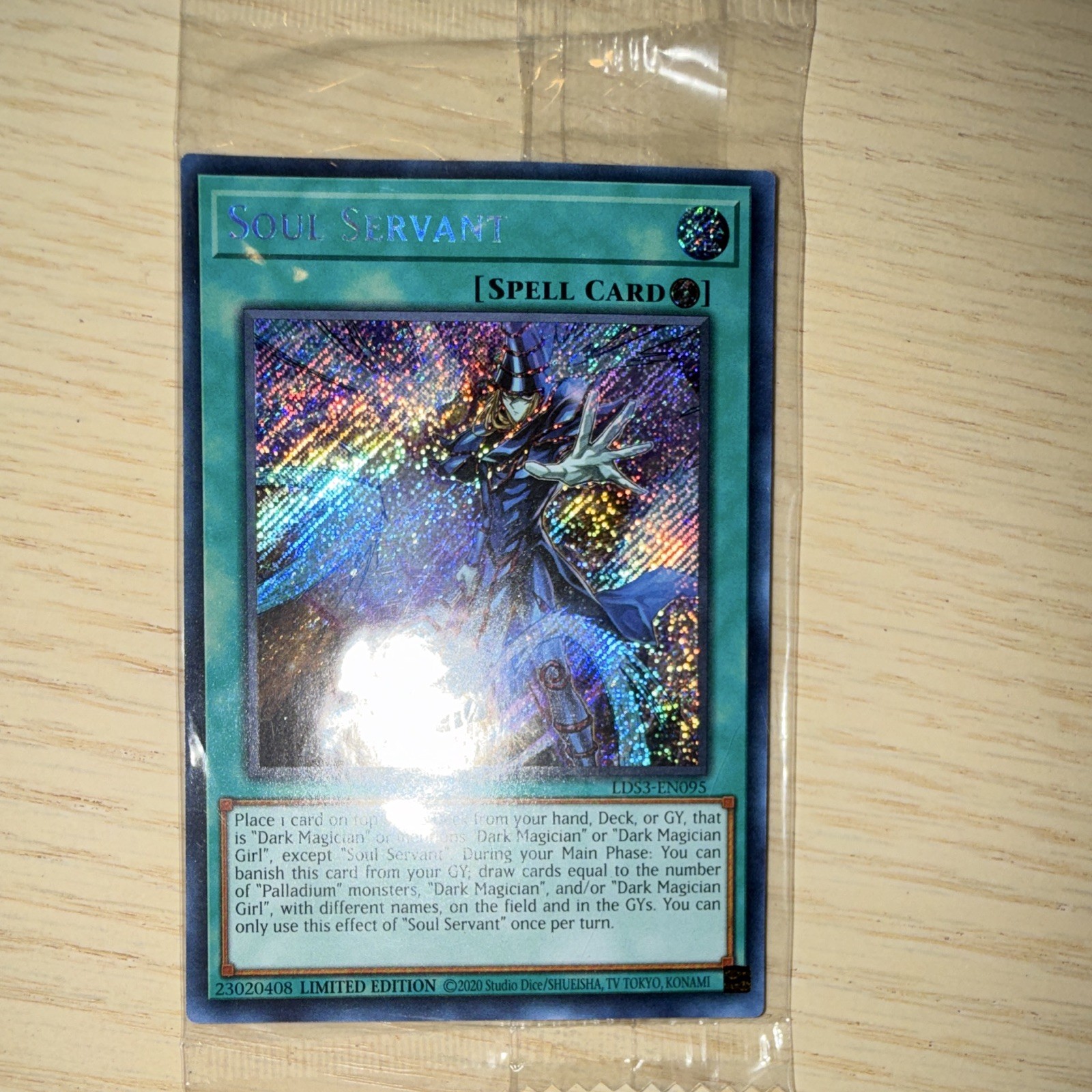 Konami Yu-Gi-Oh Soul Servant LDS3-EN095 Holo Secret Rare Limited Ed Konami Yu-Gi-Oh Soul Servant LDS3-EN095 Holo Secret Rare Limited Ed