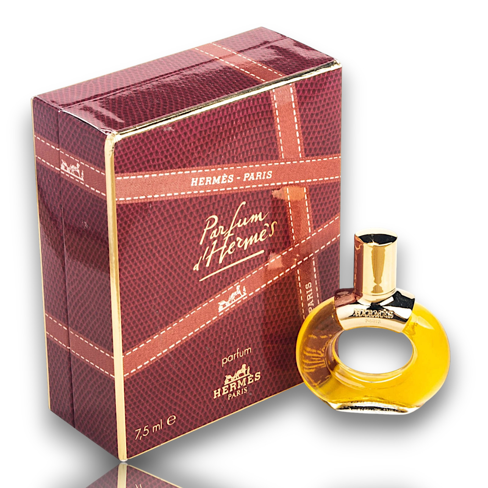 PARFUM D\'HERMES by HERMES splash PURE PARFUM 7,5 ml~1/4 oz BOXED rare