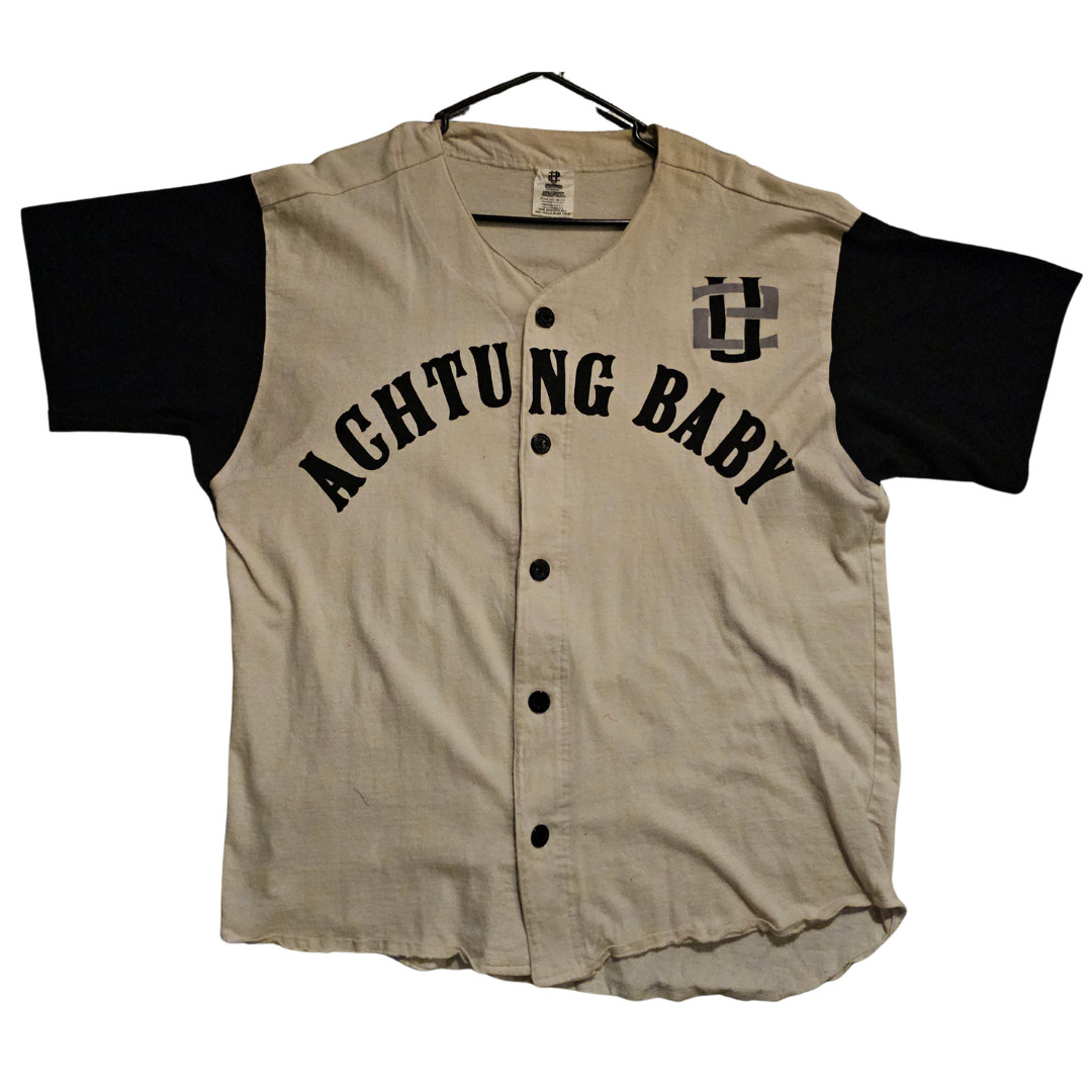U2 Achtung Baby Baseball Jersey Vintage 1992 XL One Size Fits All Merch USA MADE