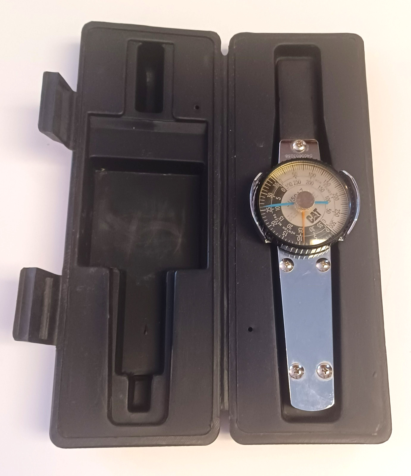 CAT 9U5017 Dial Torque Wrench 0-300 In Lb Caterpillar Indicator Case Untested