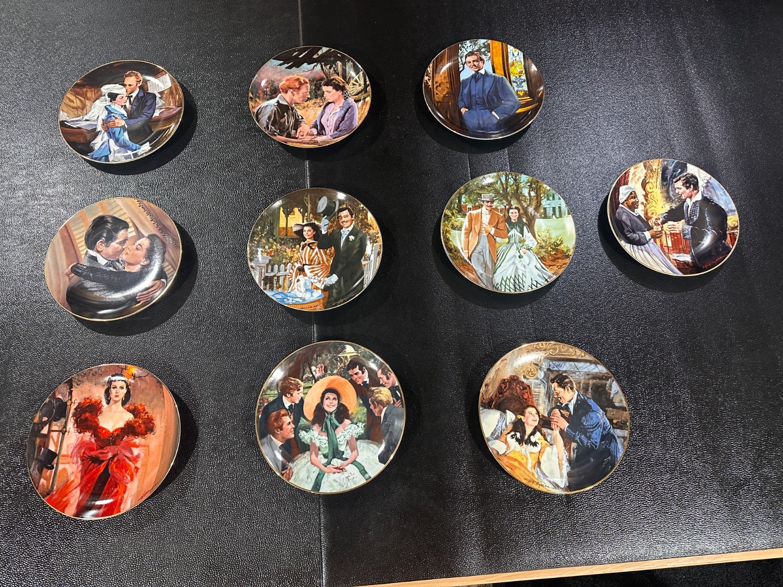 Bradford Exchange Gone With The Wind Porcelain Collector Plates - Set of 10 Bradford Exchange Gone With The Wind Porcelain Collector Plates - Set of 10