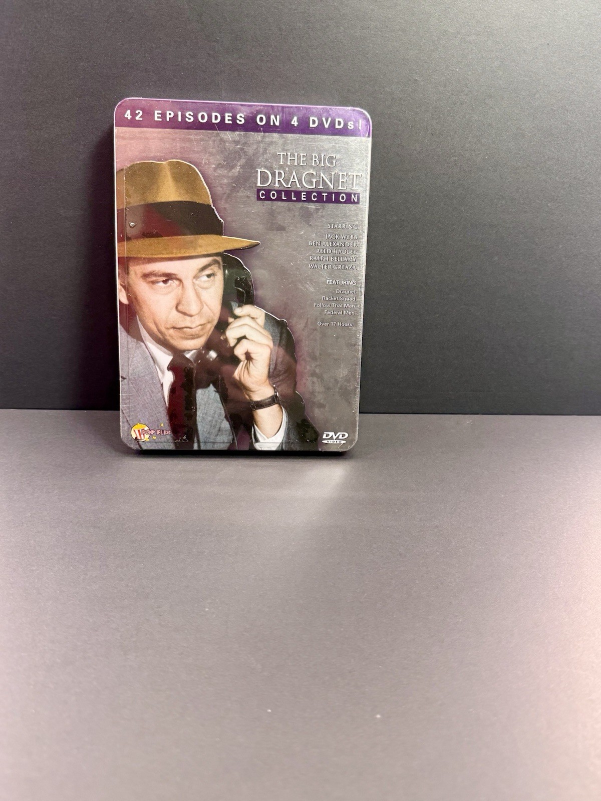 The Big Dragnet Collection DVD 4 Disc 42 Episodes Jack Webb NEW SEALED Tin