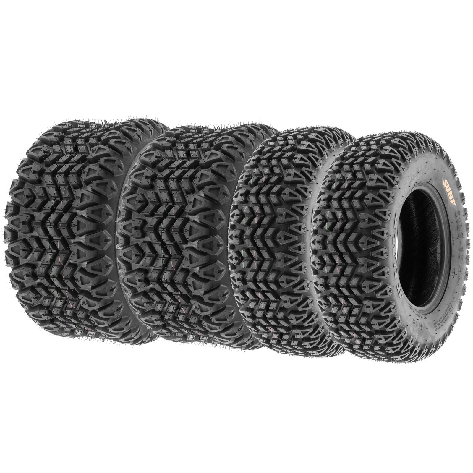 4PCS SUNF ATV UTV Tires 25x10-12 Front & 25x10.5-12 Rear 4PR Golf Cart Turf G003 4PCS SUNF ATV UTV Tires 25x10-12 Front & 25x10.5-12 Rear 4PR Golf Cart Turf G003