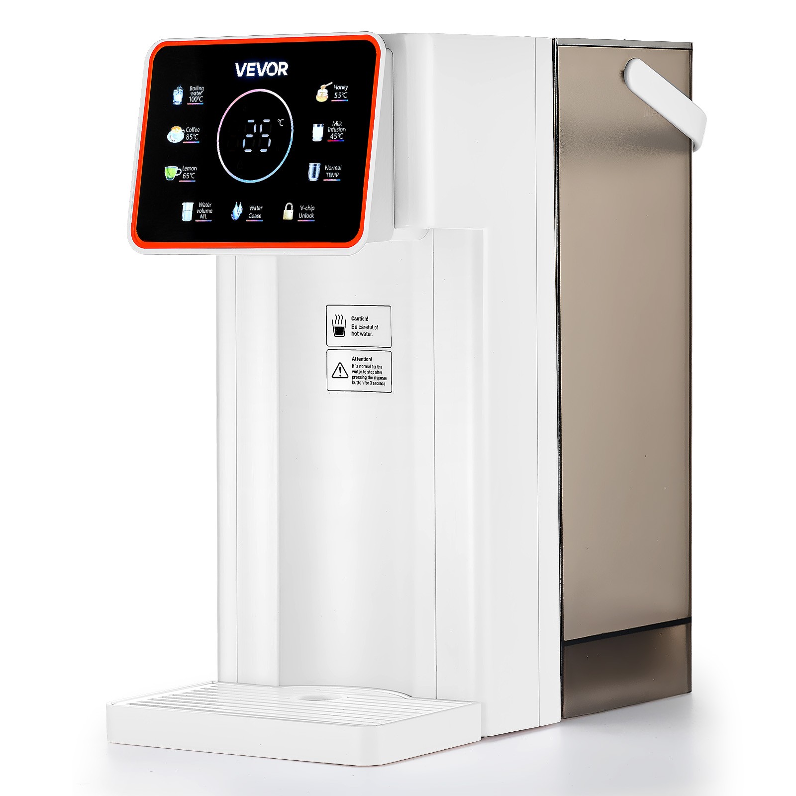 VEVOR Countertop Instant Hot Water Dispenser with 6 Temps 7 Volumes 101oz Tank