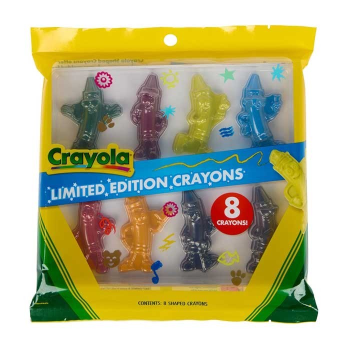 Crayola Limited Edition Character Shaped Crayons, 8 Count Retired Colors