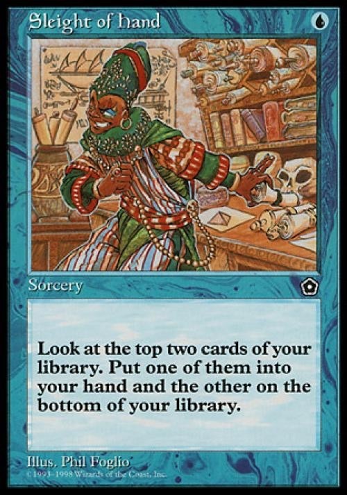 Sleight of Hand MTG Portal Second Age 46 Regular LP